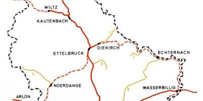 Luxemburg-rail-Karte