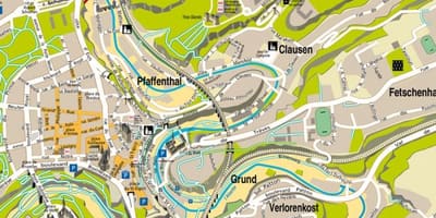 Karte von Luxemburg-Straße