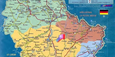 Karte von Luxemburg tourist map Attraktionen